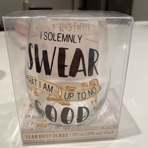 Harry Potter stemless wine glass